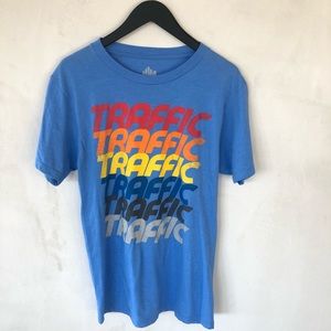 TRAFFIC • MENS blue graphic tshirt